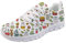 POLERO Sneaker Zapatillas de Deporte Mujer Zapatillas Casual Zapatillas De Enfermera Zapatos para Correr con Cordones Zapato Plano para Caminar Zapatilla De Tenis De Malla, Talla 38