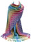 GFM® Damen Regenbogenfarben Schal im Pashmina-Stil - Polka Dot - Grau Mehrfarbig - (NPolkapash-BH)