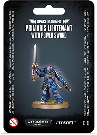 Warhammer 40K Space Marine Primaris Lieutenant mit Power Schwert