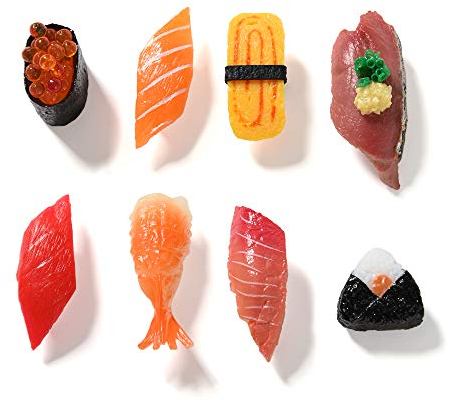 Hey Foly Cute Refrigerator Magnets Funny Magnets for Fridge, Simulation Sushi Refrigerator Magnet, Fine for Whiteboards, Maps and Home Decoration Magnetic Objects and Even Simulating Food Games!