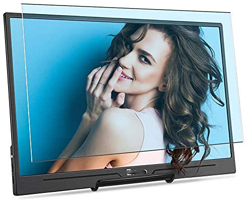 Vaxson 2 Stück Anti Blaulicht Schutzfolie kompatibel mit Eyoyo Monitor EM15H 15.6 Display Bluelight folie folien Displayschutzfolie （ nicht Panzer Schutz Glas folie SchutzGlas nicht PanzerGlas ）