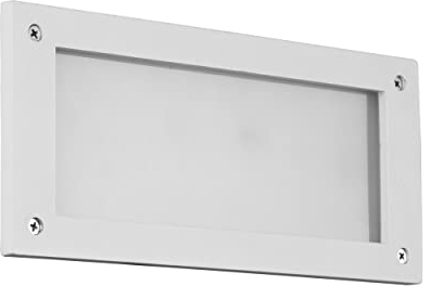 Trio Leuchten LED Außen Wand-Einbauleuchte Kelly 251060131, Aluminium Druckguss, Weiß matt, Glas, inklusiv 9 Watt LED