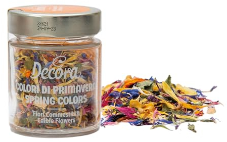 Decora 0201011 Confezione da 4 G Fiori Eduli Colori Di Primavera