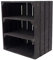 Schwarze Obstkisten Weinkiste Wohnzimmer Black Holzkiste Küche Holzkiste Regal 50x40x30cm (Schwarze Kiste mit 2 schwarzen Böden)