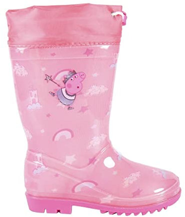 CERDÁ LIFE'S LITTLE MOMENTS Gummistiefel Mädchen mit verstellbarem Gummizug für besseren Tragekomfort und minimales Wassereindringen, Rosa, 28 EU