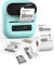 Phomemo M220 Etikettendrucker, Bluetooth Monochrom Edikettengerät Tragbarer Etiketten Drucker, Unterstützung mit Phones&PC, Etikettenhersteller für Zuhause, Einzelhandel, Büro,Grün