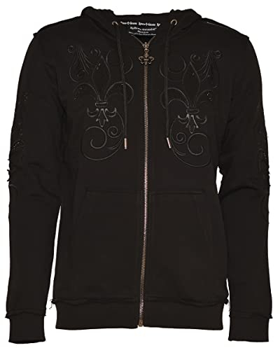 Roberto Geissini Herren Sweatjacke - VIP - Black XL