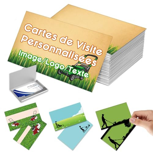 EAQ business cards Personalized Logo/Text Double-Sided Print Waterproof 300gms Cards for Company, Small Business