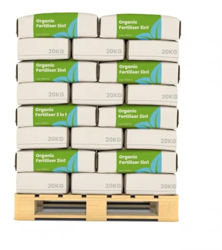 Kuhmist-Granulat 3In1 (800 Kg - 8000 M2) - Allround-Organischer Dünger - Kuhmist - Gülle-Granulat - Bodenverbesserer - Getrocknetes Kuhmist-Granulat - Lavamehl-Zugabe - Organifer