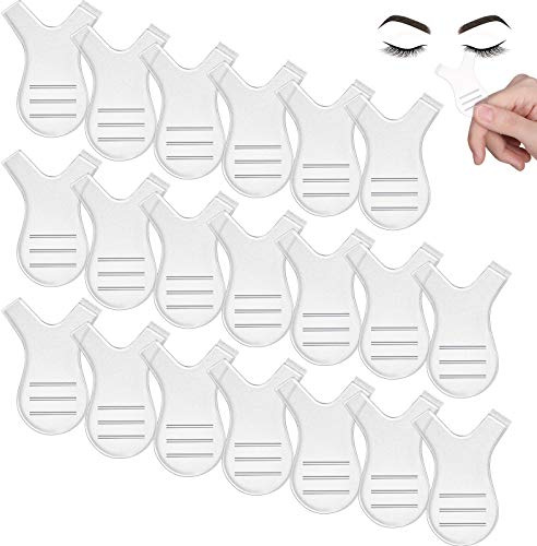40 cepillos para pestañas en forma de Y, cepillos para levantamiento de permanente de pestañas, herramienta de belleza de maquillaje para injerto de pestañas, extensiones de pestañas (transparente)