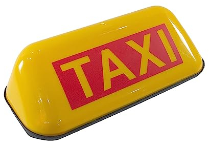 Plate Automotive Lights LED-Taxi-Schild, Taxi-Dach-Leuchtschild, Topper Taxi Dome Light Car 21W Auto-Licht mit 2 starken Magneten, für alle Modelle, Gelb