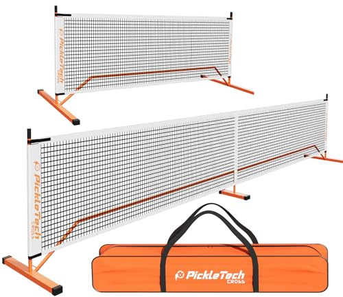 PICKLETECH 4.0 Slim Version 2-in-1 Pickleball-Netz, tragbar, für den Außenbereich
