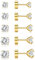 KRFY Ohrringe Set für Damen,316L Chirurgenstahl Ohrringe Silber Gold Flache Rückseite Ohrstecker Klein Hypoallergene Zirkonia Sleeper Huggie Helix Ohr Piercing Set