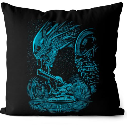 style3 Prometheus Kissen mit Füllung 40cm Baumwolle Xenomorph Alien Ripley Movie