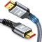 Snowkids 8K Fiber Optic HDMI Cable 15m, HDMI 2.1 Cable, 8K@60Hz HDMI Lead, 4K@120Hz, eARC HDR10 4:4:4| 21:9, HDCP 2.2/2.3, 3D, VRR, Ethernet, Compatible with Latest game console/TV/HDTV/Blu-ray