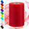 Swpeet 6 Zoll durch 100 Yards Polyester rote Tüll Stoff Rolle, Stoff Spule Tüll Band, Netz Polyester Spule Ideal für DIY handgemachte Geburtstagsparty Hochzeit Dekorationen Weihnachten Handwerk