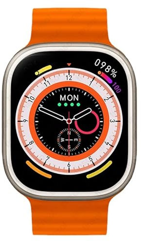 2023 Z77 Ultra Smart Watch 49mm Smart Island Compass Bluetooth Call NFC Smartwatch Series 8 Uomini Donne Sport Band pk HK8 HK9 Pro Max (Arancione)