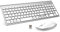 Clavier et Souris sans Fil - 2.4G Silent Compact Clavier de Souris Pleine Taille Ergonomique pour PC/Portable/Ordinateur/Laptop/TV (Argent)