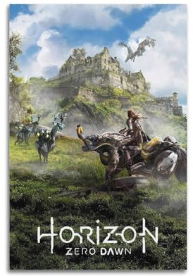 TWFSRXVWTS Horizon Zero Dawn Spielszenen-Fragment-Poster, dekorative Malerei, Leinwand, Wandposter und Kunstdruck, moderne Familienschlafzimmer-Dekoration, Poster, 20 x 30 cm