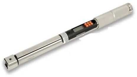 BAHCO Llave dinamométrica y de ángulo Bluetooth® con memoria y cabeza rectangular intercambiable, 40-800 Newtons metro