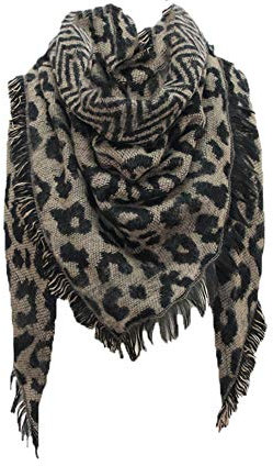 Kwatieh Women'S Scarves Wraps MüTze Schal Set Damen Weiß Japanischer Schal Vfl Schal Ausgefallene Schals Schlauchschal Beige Damen Knit Factory Schal Schal Viereckig Damen