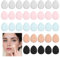 Lusofie 40 Stück Mini Puderquaste Set Tropfenförmige Powder Puff Kit Finger Make Up Schwamm Wiederverwendbare Kosmetik Gesicht Puderquaste Make-Up-Tools Für Foundation Concealer Loses Puder Rouge