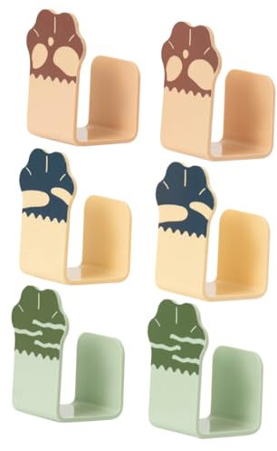 CRILSTYLEO 1 Set 6 Stück An Der Wand Montierter Topfdeckelständer Topfdeckelhalter Aufhänger Haken Schneidebrettständer Selbstklebender Topflappen Deckelhalter Für Töpfe Trockenständer Für