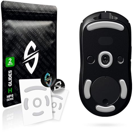 SensoryBoost HPS Glides (2er Set) für Logitech G PRO Wireless, G PRO 2 Lightspeed – Perfekte Balance Speed & Kontrolle – Sanft, Abgerundet & Langlebig – Ersatz-Mausfüße, Skates – Gaming Maus Upgrade