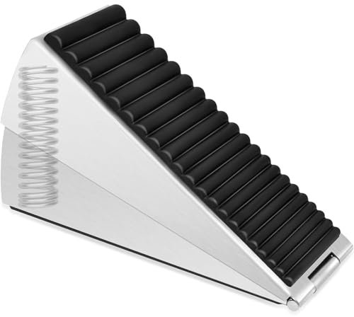 Cale de porte d'intérieur, butée de porte lourde, butée de porte robuste, cale de porte extra large pour intérieur, support de porte en acier pour sol, butée de porte murale, butée de porte lestée