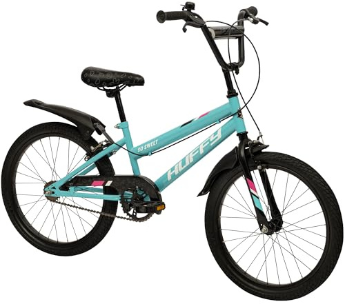 Huffy So Sweet Mädchenfahrrad Kinderfahrrad 12/16 / 20 Zoll, Fahrrad für Kinder 3–9 Jahre, Stahlrahmen, Handbremsen, Verstellbarer Sattel – Weiß, Ros, Blau