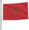 Bandera de Marruecos de doble cara de 5 x 8 pies, pancarta resistente para exteriores y jardín, perfecta para dormitorio y jardín