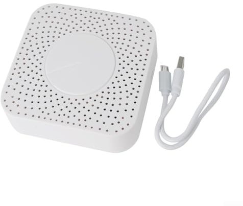 Monitor multifunzione della qualità dell'aria WiFi Smart Detector PM2.5, tester di umidità della temperatura, controllo tramite app, montabile a parete, per uso interno (Zig)