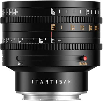 TTArtisan 35 mm CINE T2.1 Dual Bokeh Metallgehäuse Objektiv für Leica L Mount – Schwarz