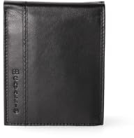 B. Cavalli BC410-270-PARENT Herrengeldbörse aus echtem Leder Made in Italy 12,5 x 10 x 2 cm, Schwarz