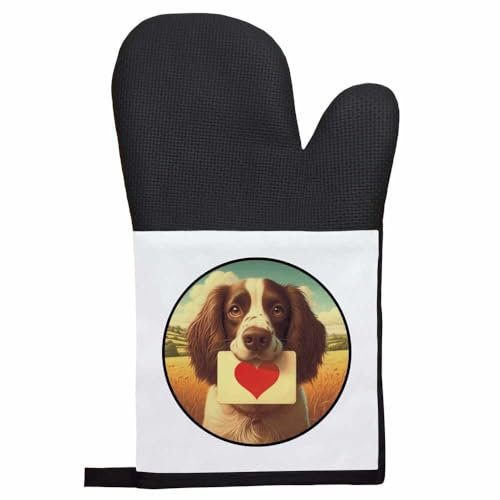 'Springer Spaniel Love Note' Oven Glove/Mitt (OG00053695)