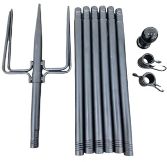 Fyrdyn Asta Per Bandiera Da Esterno Interrata, Supporto Resistente, Asta Bandiera Resistente Per Giardino Spazi Commerciali Casa Aziende