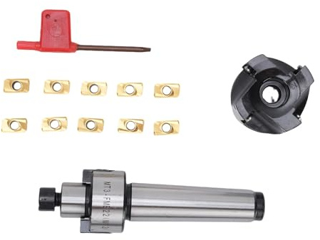 Hochgeschwindigkeits-Wendeschneidplatten-Schaftfräser-Set mit MT3-FMB22-Halterverlängerung für CNC-Werkzeugmaschinen