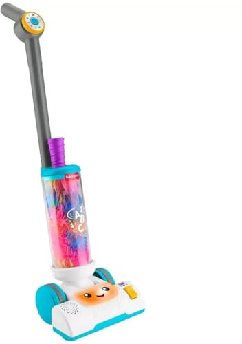 Fisher-Price Fisher-Price con luce, musica e spazzola per la polvere per ravvivare i giochi per bambini dai 2 anni in su, con supporto multilingue, JMM35