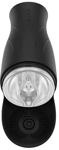 Deep Squeeze Triple Masturbator – 3-in-1 Männer-Vibrator mit Vibration, Squeeze & Pulsation, 5 Vibrations- & 5 Klopfmodi, 3 Squeeze-Stärken, Präzisions-Ballhalter, IPX5 Wasserfest
