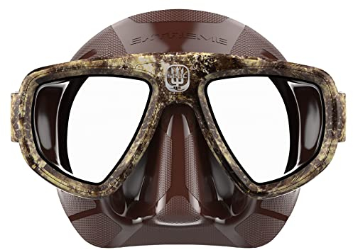 SEAC Extreme Kama, Subacquea und Fischgräten; geeignet für Graduierung mit Opalen Linsen für Erwachsene., Unisex - Erwachsene, 0750033040420A, camo Marrone, Standard