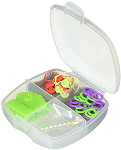 Clover Knitting Accessory Set for Socks, Multi-Colour, 7.5 x 7.5 x 2.5 cm