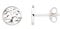 XENOX® Lebensbaum Ohrringe - Damen Ohrringe aus hochwertigem 925/- Sterlingsilber | XS2910