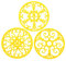 Silicone Trivet Mat - Non-Slip & Heat Resistant Kitchen Hot Pads for Countertops & Table - Kitchen Trivets for Hot Dishes & Cookware - Hot Pot Holder for Pots & Pans - Yellow,Set of 3