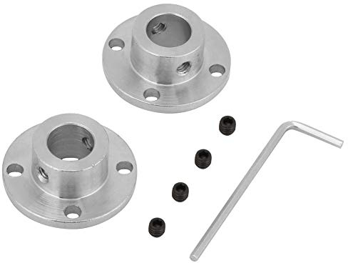 2 stücke Flanschkupplungsverbinder M4 Galvanisiertes Eisen Starre Führungswellenkupplung Motor Wellenkupplung Stecker ID 12mm AD 18mm