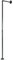 Natural Goods Berlin 1x Pipe GARD Pole, porte-manteau, porte-manteau mural, porte-manteau suspendu, fer malléable, porte-manteau d'angle (P30 x H150cm)