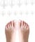 600 Pièces Faux Ongles Orteils, Acrylique Artificiel Capsules Naturelles pour Orteil Pied
