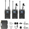 BOYA by-WM8 PRO UHF - Sistema de micrófono inalámbrico Lavalier, transmisores y receptor inalámbricos para cámara Canon Nikon Sony DSLR XLR, videocámara, entrevista telefónica