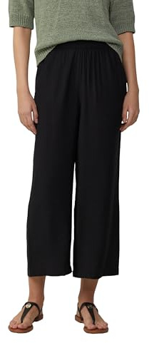 s.Oliver Damen Hose Regular: Culotte mit Ziernaht