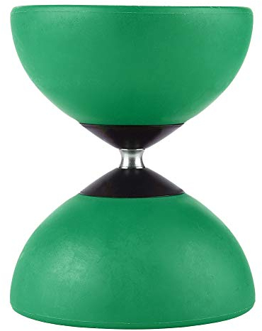 Diabolo-Kugellager, 3 Kugellager, ABS-Diabolo, chinesisches Yoyo, mit bunten Diablolo-Stäbchen, 4 Farben, für Anfänger im Innenbereich, für Fortgeschrittene im Freien, Grün