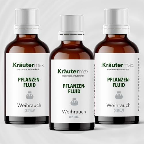 Weihrauch Tropfen | Weihrauch Boswellia Serrata Flüssig | Boswellia Weihrauch Pflanzenfluid | Perfekter Ersatz zu Weihrauch Kapseln | Nach originaler Kräutermax Rezeptur | 3 x 50ml